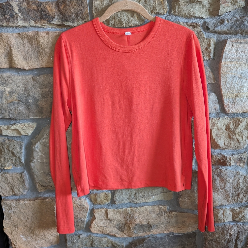 Lululemon Classic-Fit Cotton-Blend T-Shirt 6 Solar Orange